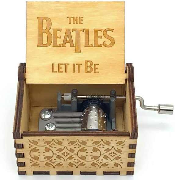 The Beatles - Let It Be Engraved wooden music box