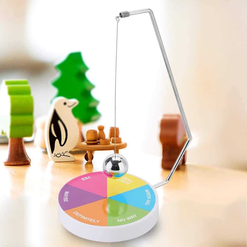 Magnetic Decision Maker Ball Swing Pendulum Office Desk Decoration Toy Gift