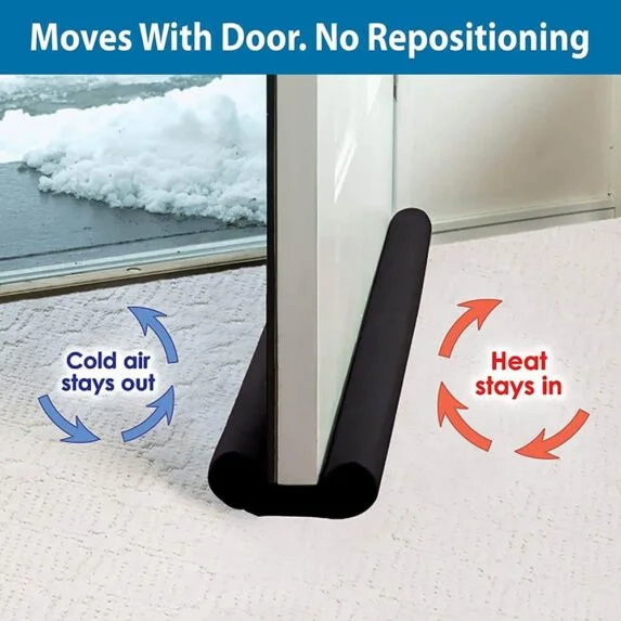 Twin Draft Guard Energy Saving Under Door Draft Stopper