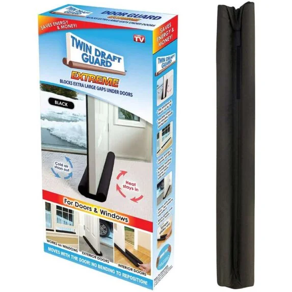 Twin Draft Guard Energy Saving Under Door Draft Stopper