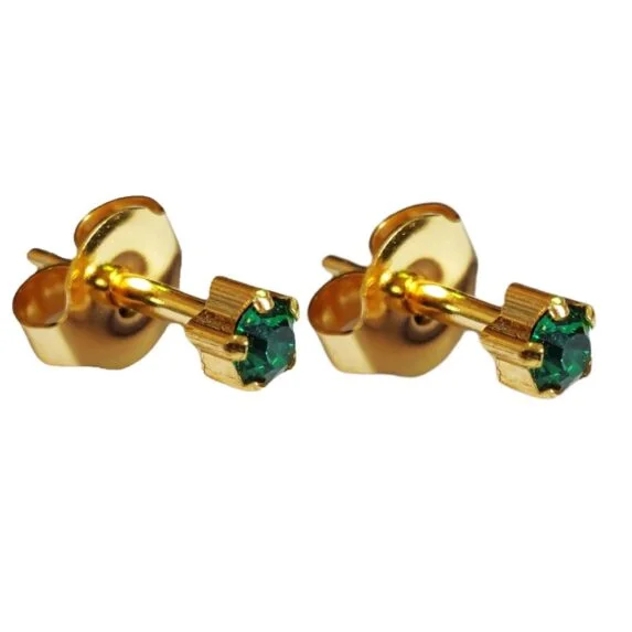 Caress 24 Carat Gold Plated Earrings - Claw Style