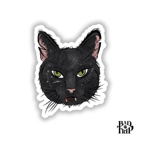 Cat Sticker by Bad Trip