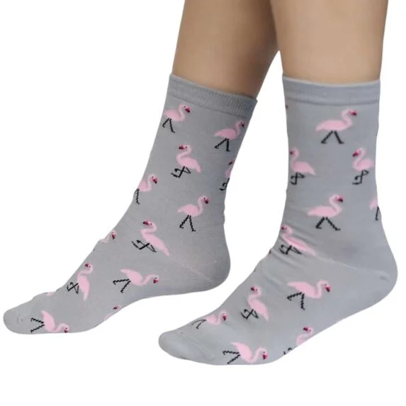 Flamingo-Long-Socks