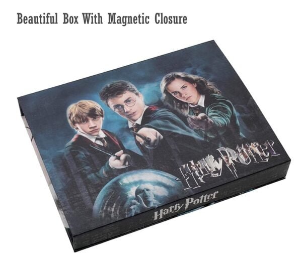 Harry Potter Gifts Box 14 Pcs Pendants Necklace Rings Keychain Set