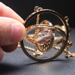 Harry Potter Hermione Time Turner Necklace Hourglass Pendant