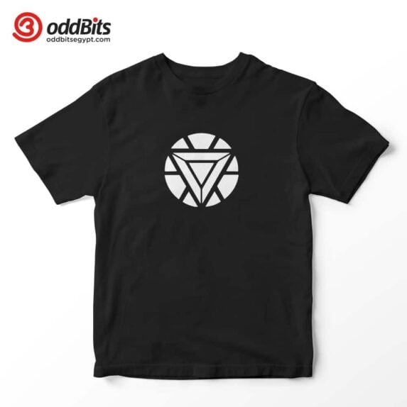 Iron Man Arc reactor Cotton Graphic T-shirt For Men