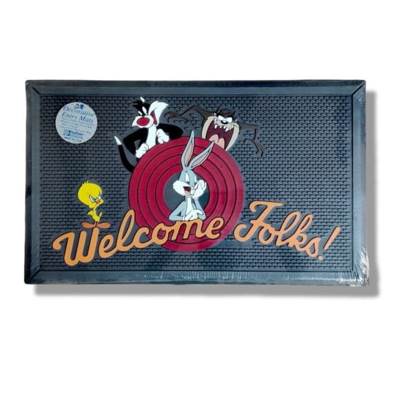 Looney Tunes Welcome Folks PVC Rubber Door Mat