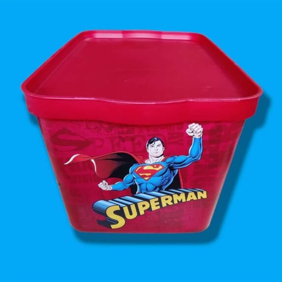 Superman Patterned Decorative Toy Box 24 Liter