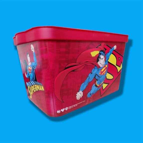 Superman Patterned Decorative Toy Box 24 Liter