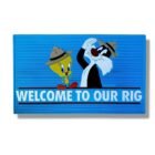 Tweety And Sylvester Welcome To Our Rig PVC Rubber Door Mat