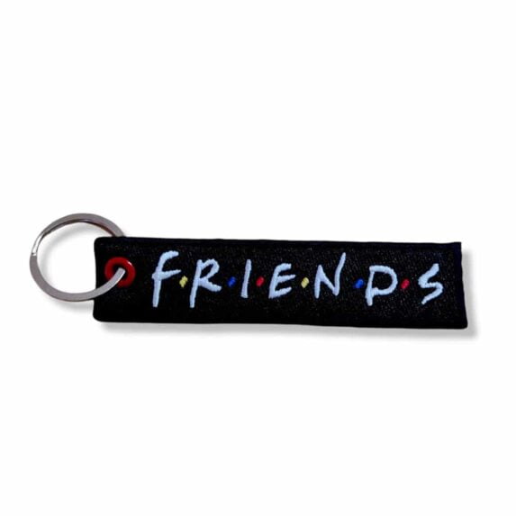 Friends Embroidery Cloth Keychain