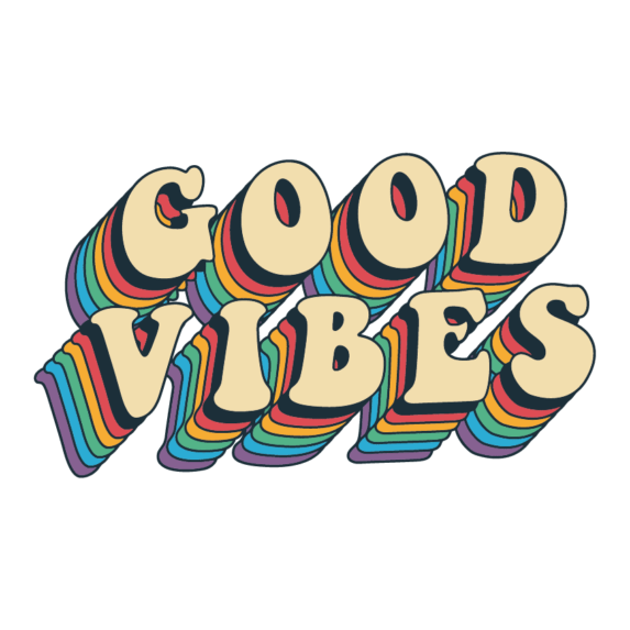 Good Vibes Vinyl Sticker - OddBits