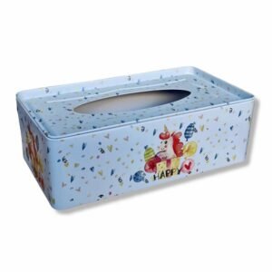 Happy Unicorn Tin Tissue Box