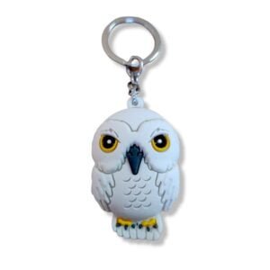 Harry Potter Hedwig Owl 3D Rubber Keychain