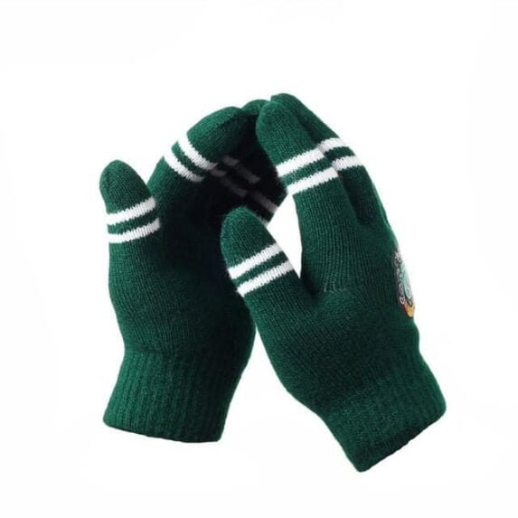 Harry Potter Slytherin Unisex Knitted Gloves Cosplay College Mittens