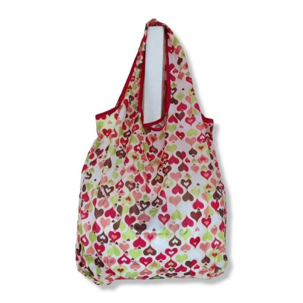 Hearts Grocery Bag Reusable Foldable Shopping Bags