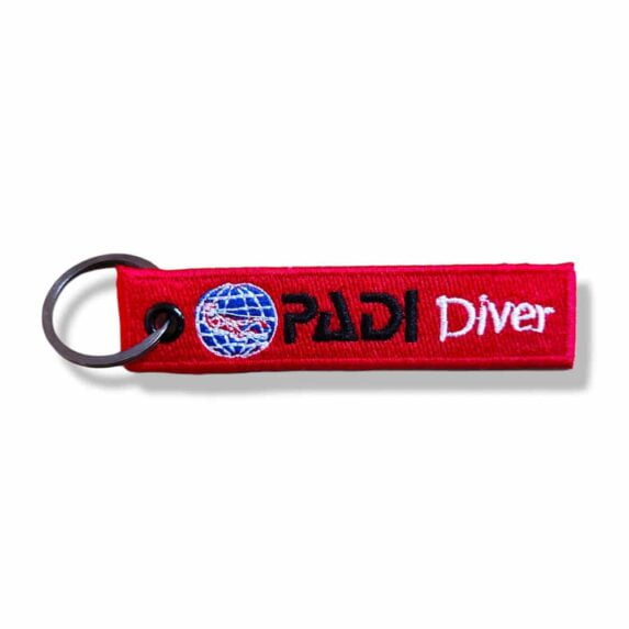 PADI Diver embroidery cloth keychain