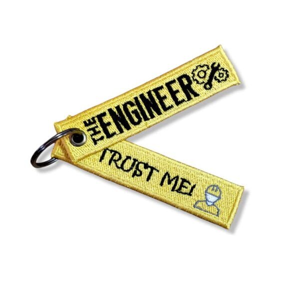The Engineer embroidery cloth keychain