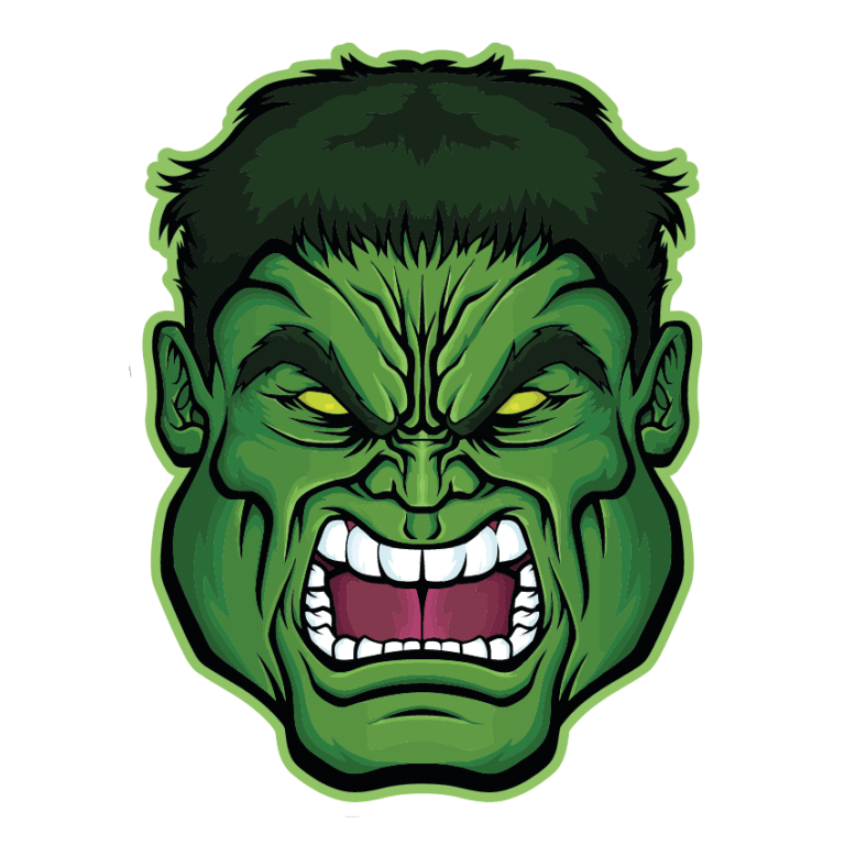 The Incredible Hulk Vinyl Sticker - OddBits