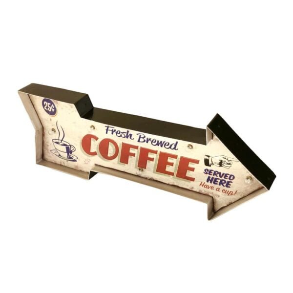 Vintage Coffee LED Sign For Coffee Shop