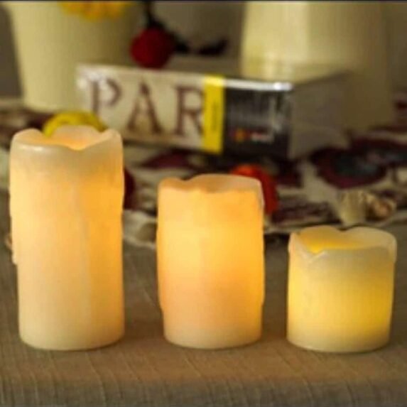 3 Pack LED Flameless Candles Lights