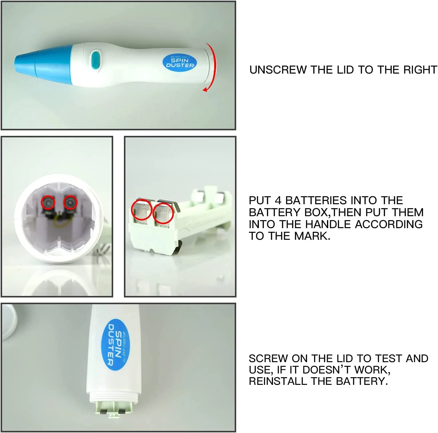 Hurricane Spin Duster Feather Electric Cleaner Rotate 360 Degrees 9 Hurricane Spin Duster Feather Electric Cleaner Rotate 360 Degrees