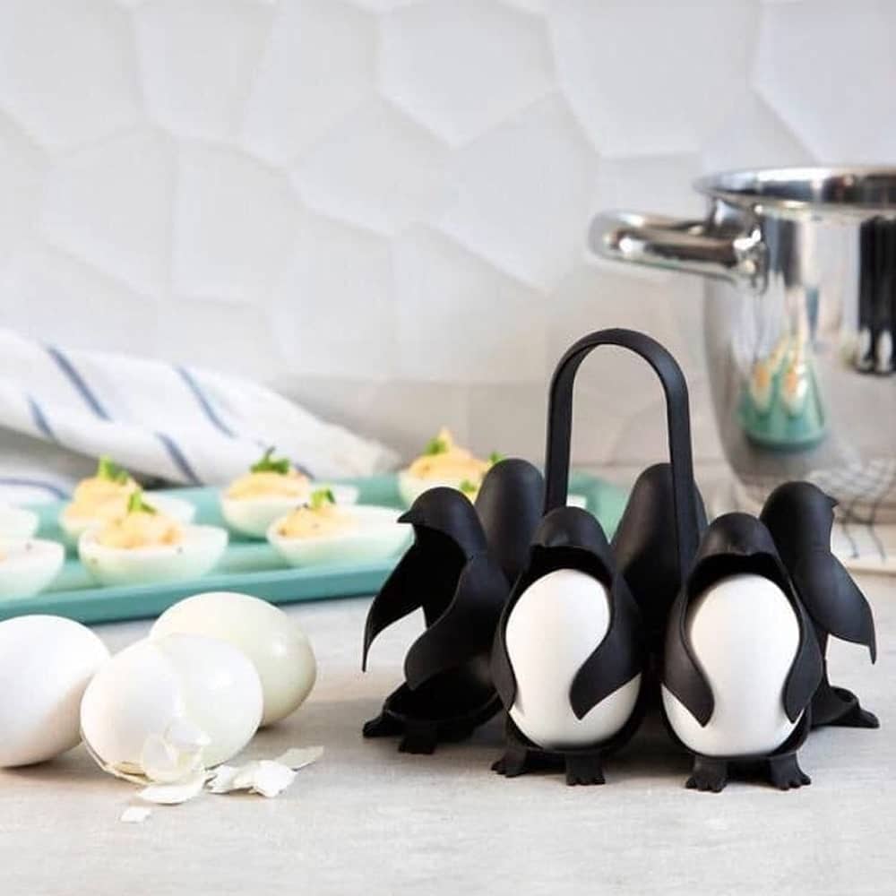 Penguin Shaped Boiled Eggs Cooker,Penguin Shaped Egg Holder USA HOT