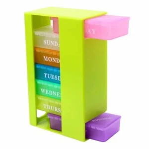 Pill Organizer 3 Times a Day, Large Weekly Pill Box Morning Noon Evening, 7 Day Pill Case, Medcine Case