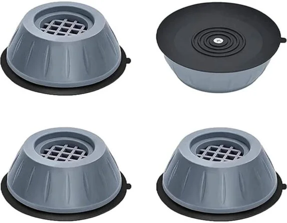 Washing Machine Anti Vibration Pads, Shock and Noise Cancelling Washing Machine Support, Washing Machine Feet Stabilizer, Washer Antivibration Pads, Washer & Dryer Pedestals (4PCS)