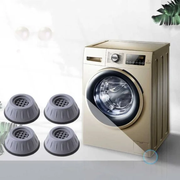 Washing Machine Anti Vibration Pads, Shock and Noise Cancelling Washing Machine Support, Washing Machine Feet Stabilizer, Washer Antivibration Pads, Washer & Dryer Pedestals (4PCS)