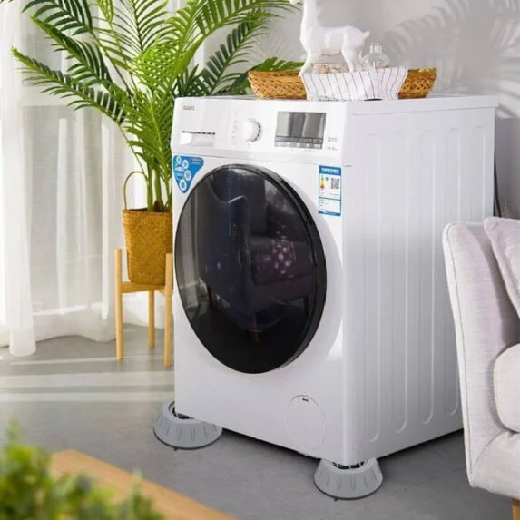 Washing Machine Anti Vibration Pads, Shock and Noise Cancelling Washing Machine Support, Washing Machine Feet Stabilizer, Washer Antivibration Pads, Washer & Dryer Pedestals (4PCS)