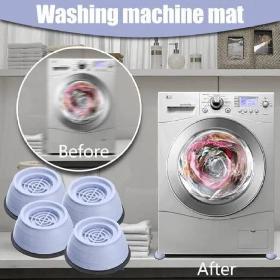 Washing Machine Anti Vibration Pads, Shock and Noise Cancelling Washing Machine Support, Washing Machine Feet Stabilizer, Washer Antivibration Pads, Washer & Dryer Pedestals (4PCS)