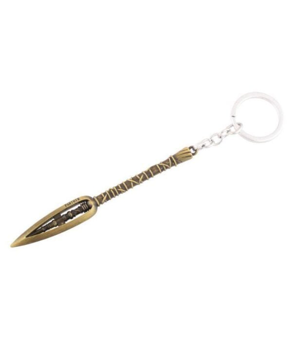 Black Panther Spear Metal Keychain
