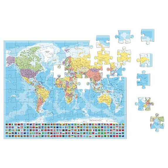 World Map Puzzle - 1000 Pieces