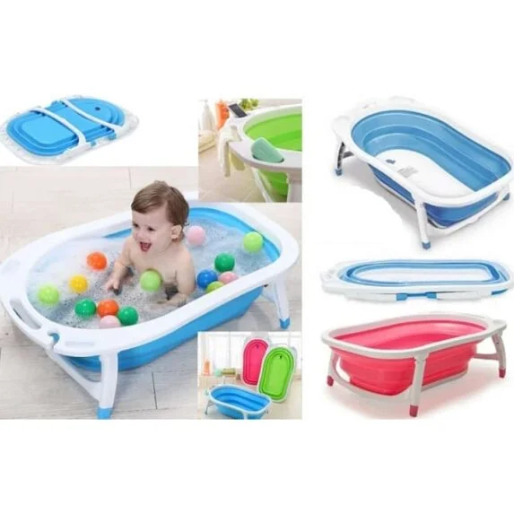 Children folding bathtub