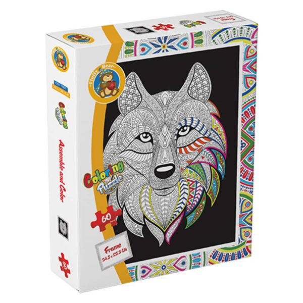 Fox – Coloring Puzzle - 60 pieces
