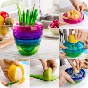 Fruits Plant - Multi Kitchen Tool Set With Interior Cut, Squeeze & More Tool