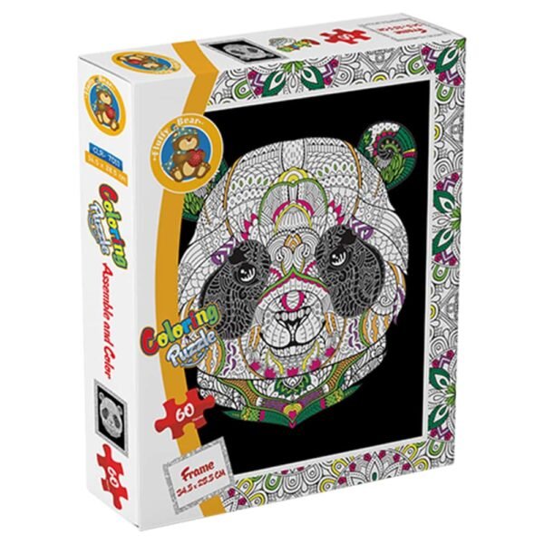 Panda – Coloring Puzzle - 60 pieces