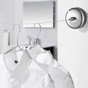 Portable Stainless Steel Retractable Clothesline Indoor Outdoor Laundry Hanger Clothes Dryer Organiser Clothes Drying Rack Rope