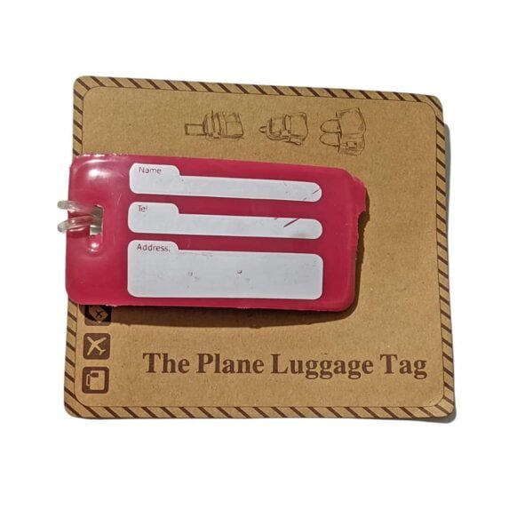 The Plane Soft PVC Travel Luggage Tag