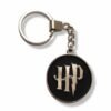 Harry Potter Logo Metal Keychain Black BG
