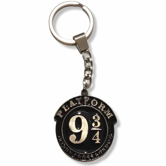 Harry Potter Platform Logo Metal Keychain Black BG