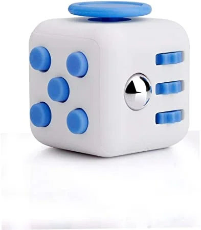 Fidget Cube Stress Anxiety Pressure Relieving Toy Great for Adults and Children - Random Color