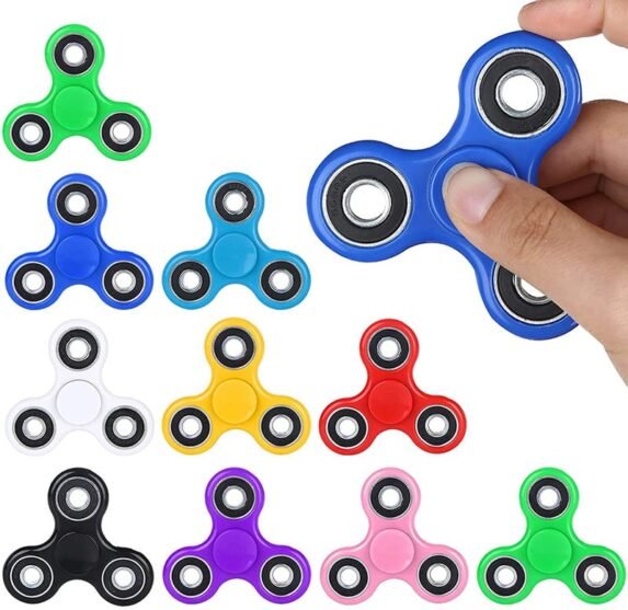 Fidget Spinners Bulk Toys 10 Pack Fidget Spinners Gifts for Adults and Kids Stress Anxiety ADHD Relief Fidgets Toy