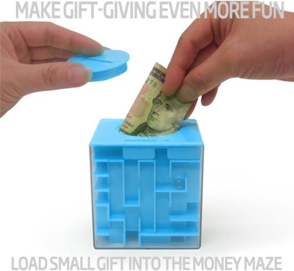 Money Maze Puzzle Box Coin Bank - A Fun Toy Gift for Kids and Adults