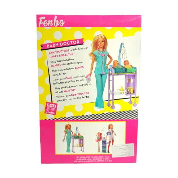 Fenbo Baby Doctor Doll Blue Costume Playset Toy for Girls
