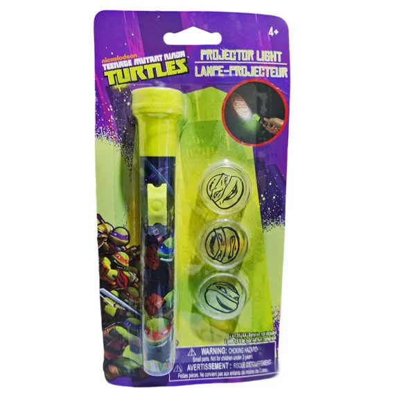 Projector Light TMNT Ninja Turtles Assemble With 3 Change Flash Tops Play Toy